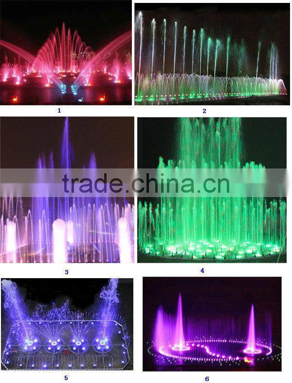 Factory colorful flow fountain laminar water jet