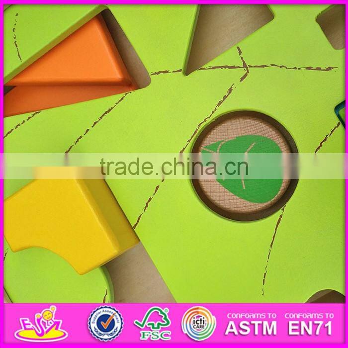 2016 new design preschool pull and push wooden toddler building toys W13C033