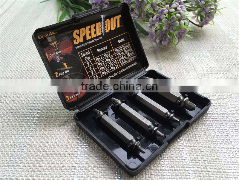 Double ended best broken screw extractor wood bolts hard head remover tool