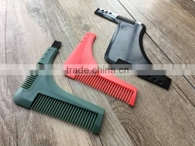 2017 new arrival beard shaping template comb beard comb