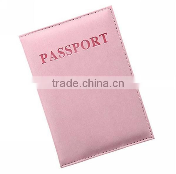 New Universal Womens Mens PU Leather Passport Holder Cover Ticket Protector Case
