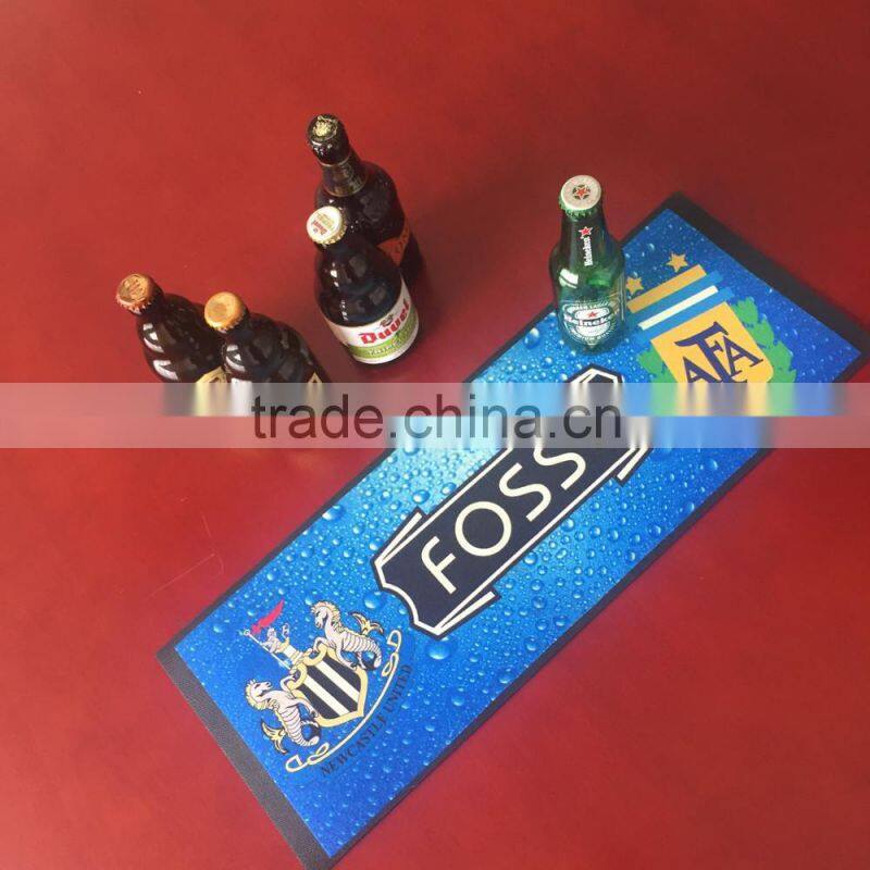 bar runner non-woven rubber bar mat with good quality