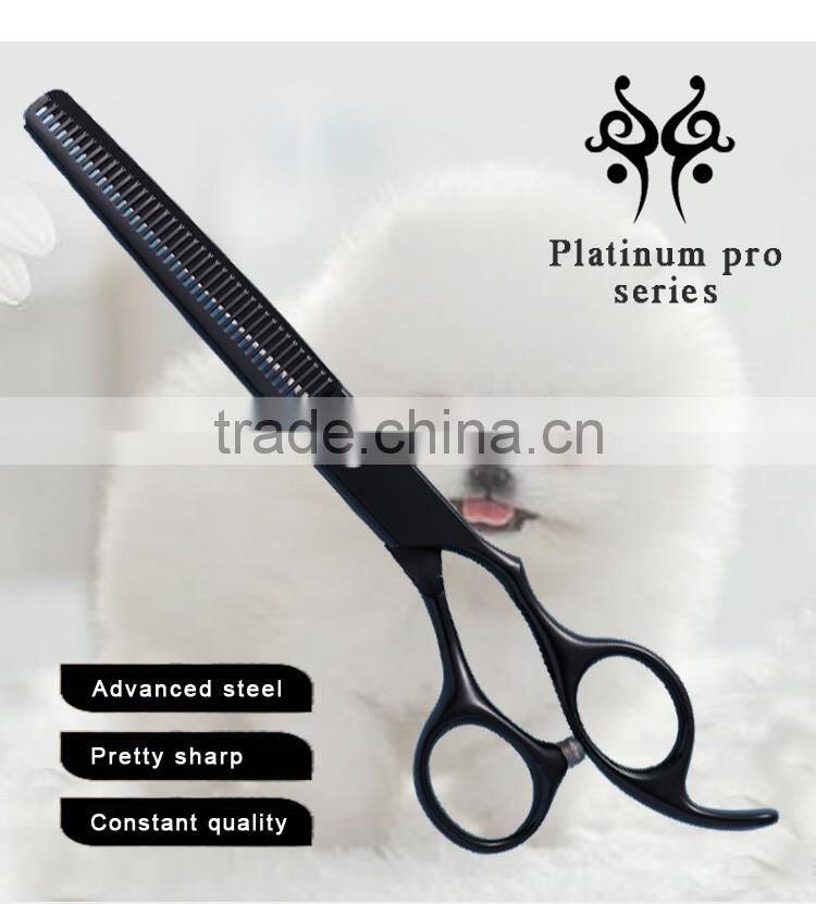 CS-6540VB 6.5inch 40teeth black teflon coated pet thinning dog grooming scissors