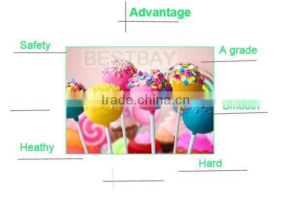 Colorful pattern food paper sticks,chocolate cake lollipop stick