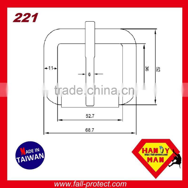 221Personal Protecttive Equipment metal Steel Forged Tongue Buckle