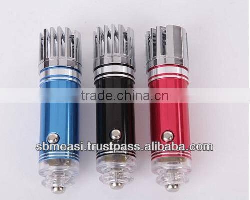 Power Portable Car Ionizer Air Purifier with 3.8M Negative Ions Concentrations