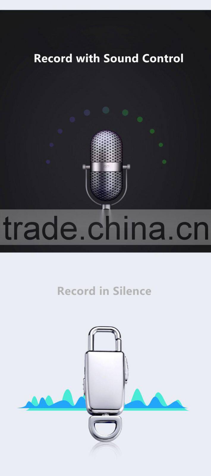 Voice Recorder Digital 8gb Audio Dictaphone Mp3 Player Usb Rechargeable Spy New