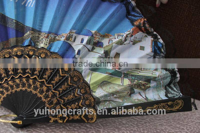 2014 Cheap spanish fabric folding fan