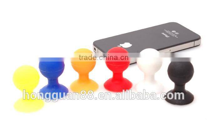 2015 Dongguan new design Hot selling Silicone Sucker Stand Holder/Silicone side Sucker/silicone holder