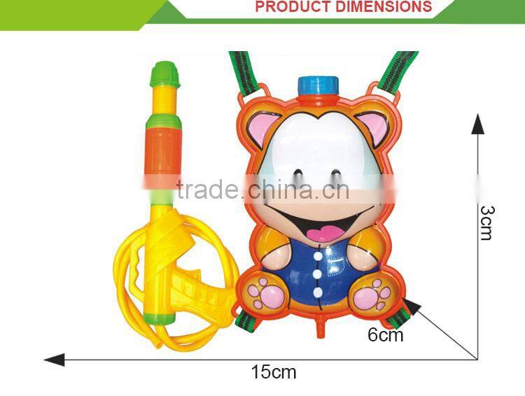 popular children's day gift summer backpack water plastic toy gun safe