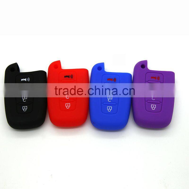 factory price high quality silicone car remote control key cover for Hyundai