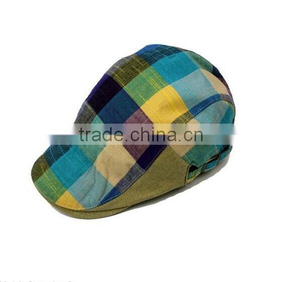 2015 Autumn plaid cap seal ,cap and hat,peaked cap