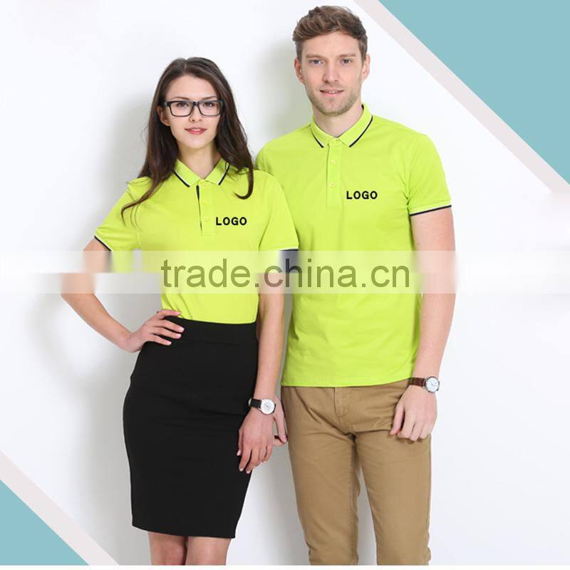 custom color logo clsssic polo t shirt cheap staff work uniform