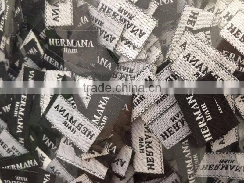 2016 Hot sales custom high density damask Woven Labels clothing labels