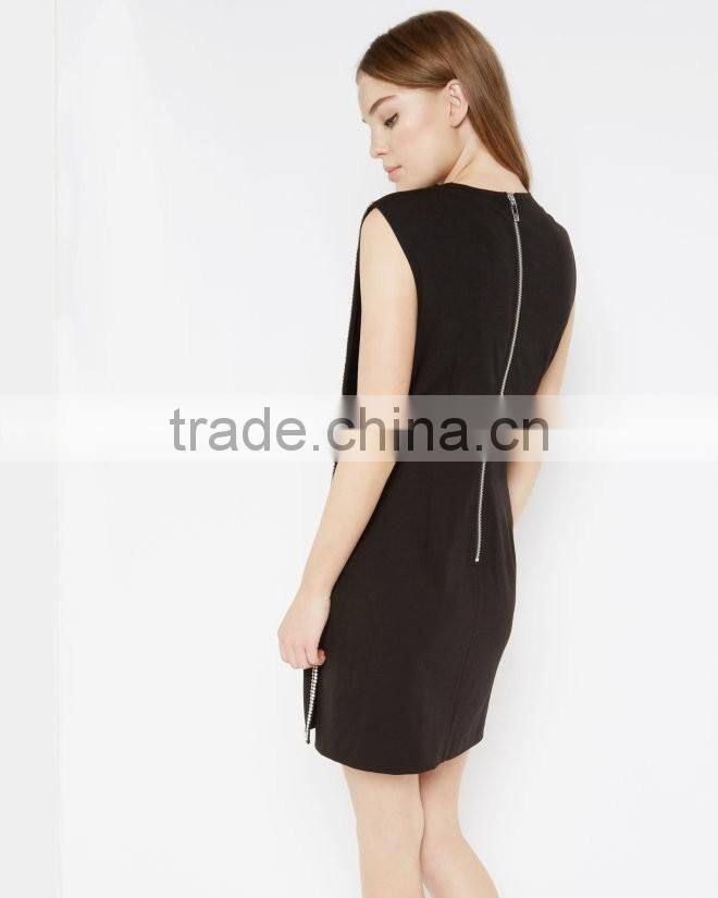 Women Clothing A-Line Double Layer beaded applique Dresses