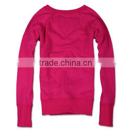 Women Round Collar Pullover Hoodies