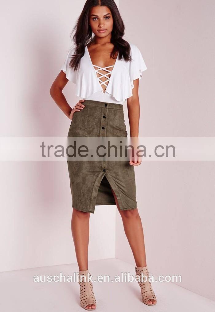 2016 best selling lady midi skirt wholesale china