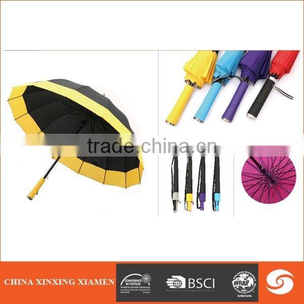 high quality promotional aluminum straight umbrella for two