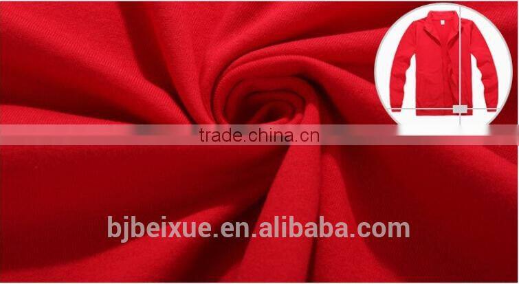 In-stock zipper-up warm elastic knitting pattern hoodie