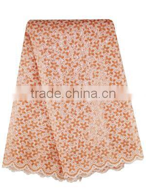 2015 product pearl beads embroidery design african double organza lace fabric organza women lace fabric army green for party