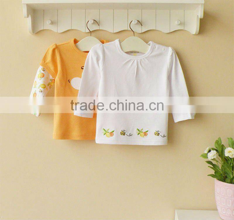 mom and bab 2013 Spring baby clothing 100% cotton long t shirt