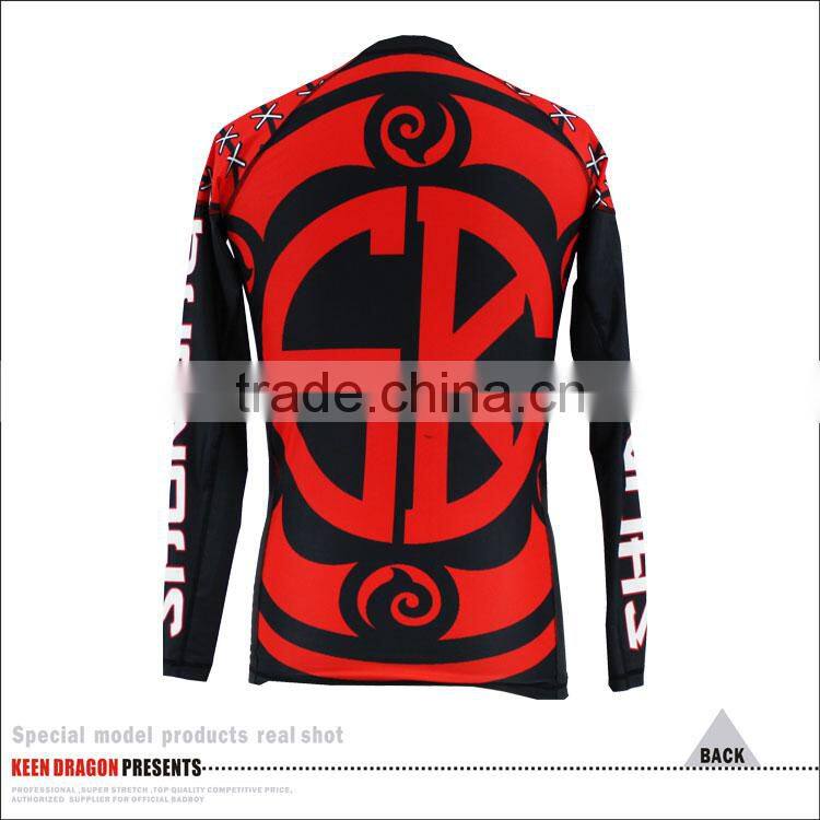 Mens Gorilla full print custom design compression shirts with long sleeves