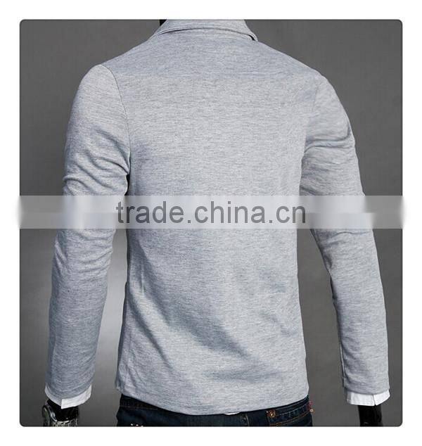 latest hot sale England style fashion one button design slim men jersey casual blazer