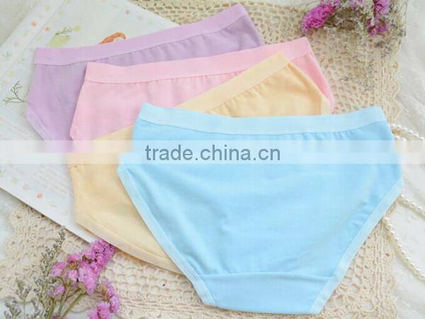 1pc 5 size cheap cotton mid waist breathable and comfortable girl underwear,lady underwear