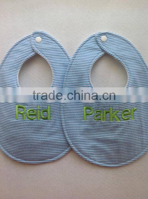 New arrival Baby shower gift Seersucker bib