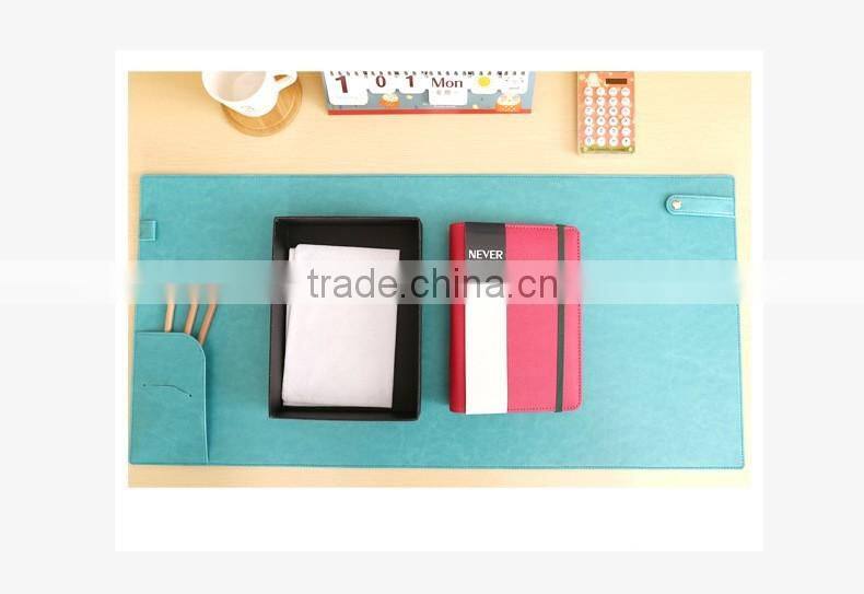 A6 PU cover agenda planner with elastic band loose leaf binding diary customizable planner