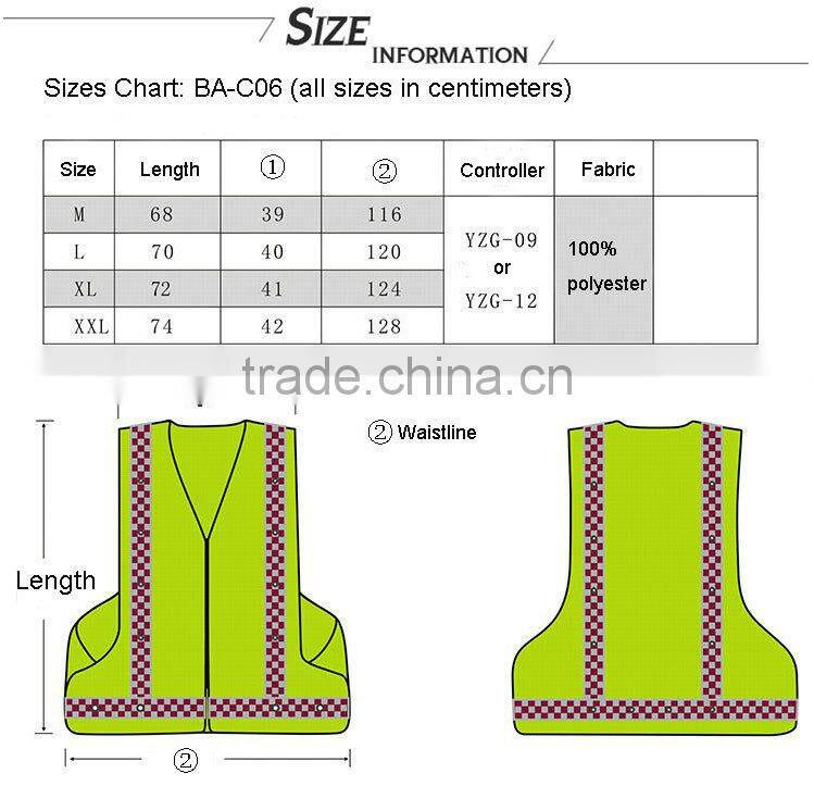 Hi Vis Soft Works Clothing Sercurity Jacket /Police reflective vest