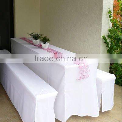 wedding polyester table skirting banquet table skirt for trade show