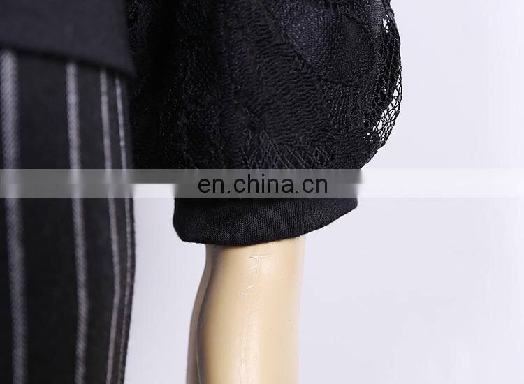 2016 New arrival Any Size Fashion Black women's coat