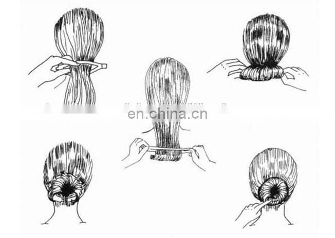 Magic plastic double hook Hair Device Donut Quick Messy Bun Updo Headwear Hair Accessories