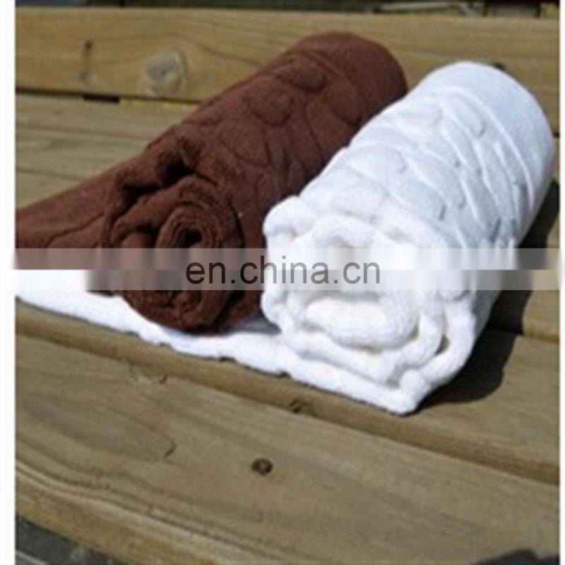 cheap 100% long stapled cotton non slip bath mat