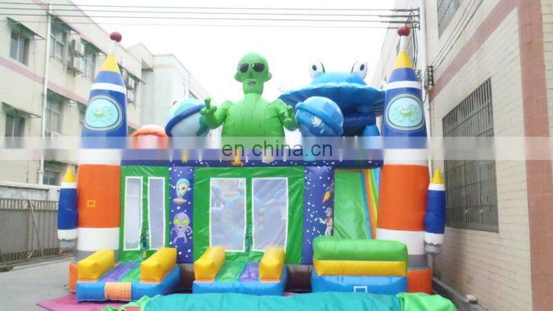 special inflatable ET combo play games/ inflatable slide and bounce castle rof kids