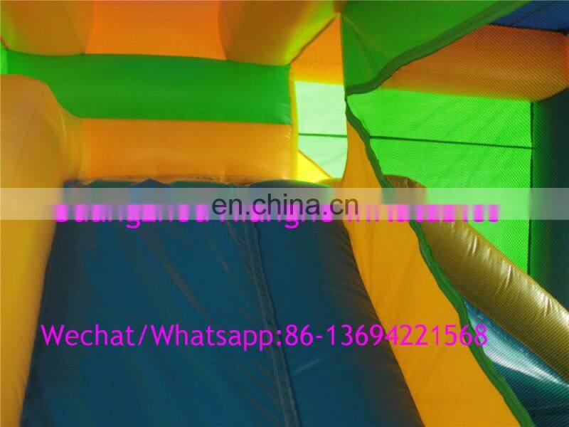 Factory supply inflatable bouncy castle with water slide
