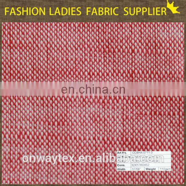 fancy linen viscose blend fabric for dresses
