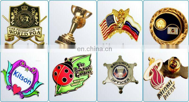 tiger Shaped Lapel Pin soft enamel