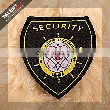 wholesale custom private woven logo badge for school uniform