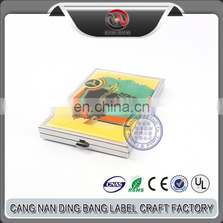 Promotional Cheap Wedding Souvenir Custom Blank Type Double Side Square Shape Metal Compact Mirror