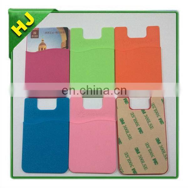 Silicone cell phone wallets