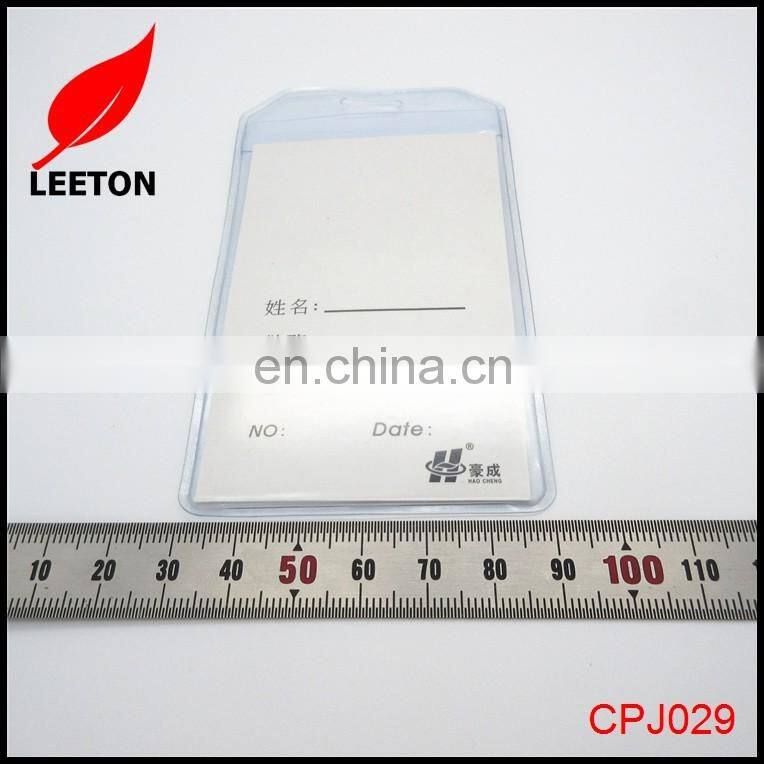 Factory supply PVC mini name tag badge holder
