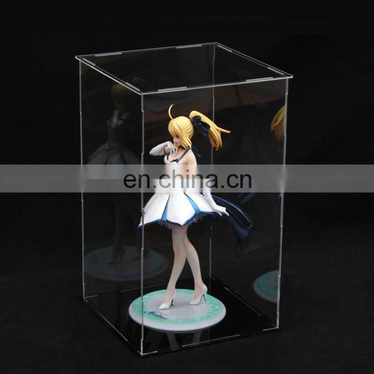 Dismountable acrylic model display box with saving freight