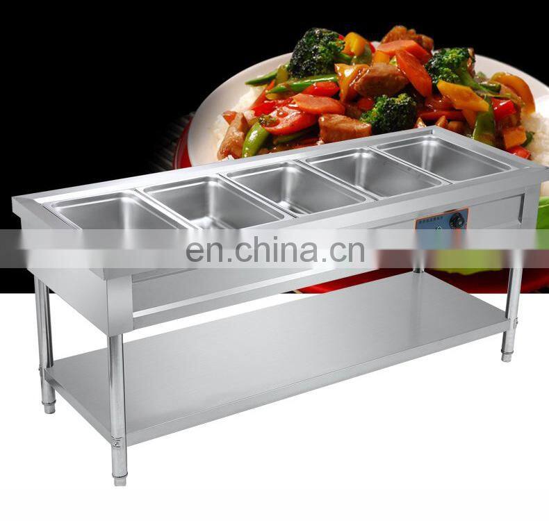 Table counter soup warmer pan/food warmer/chafing dish warmer display for restaurant