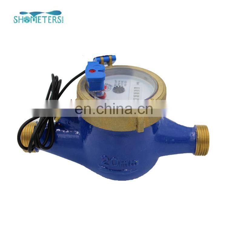 vertical installation magnet stop Brass Mult jet water flow meter DN15