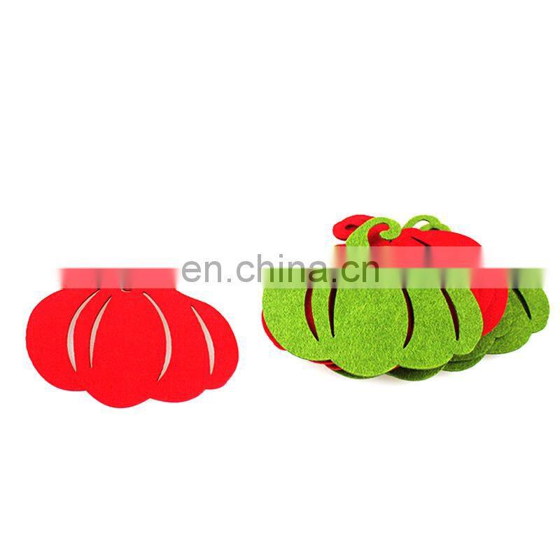 Eco-friendly animals/ flowers felt christmas decoration felt coaster for cup