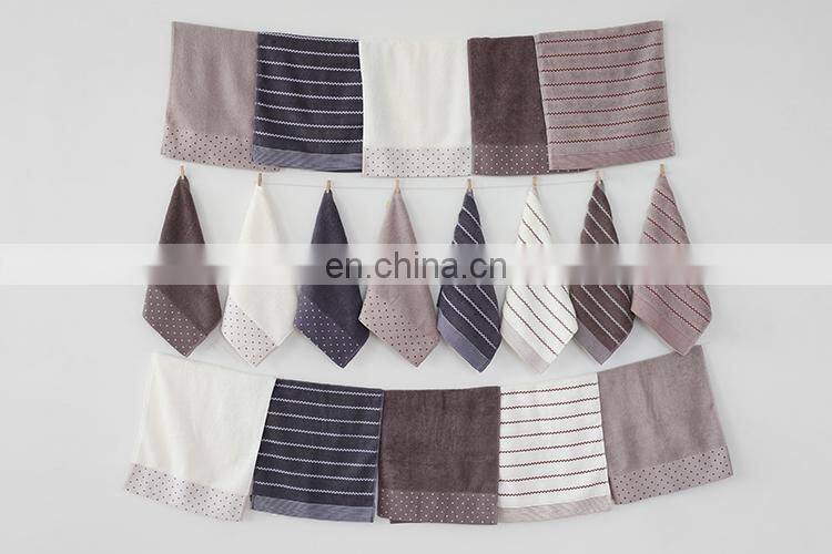 Yiwu factory high quality cozy textile water ripple design jacquard textile bath towel 70x140CM
