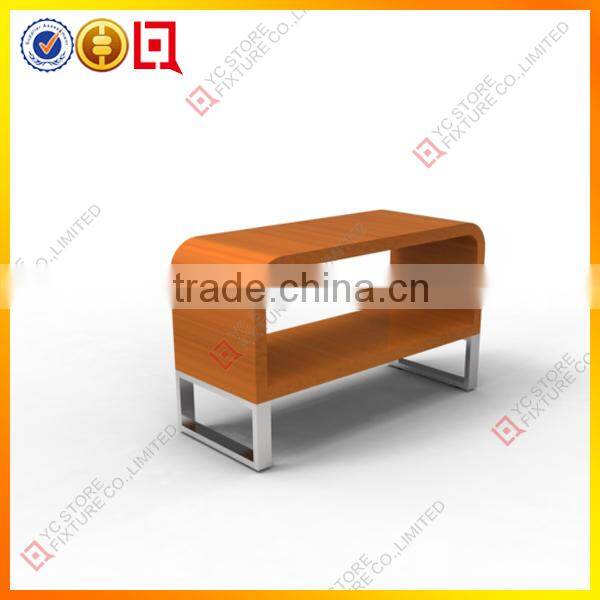 3 Tiers Wooden Clothes Store Display Table