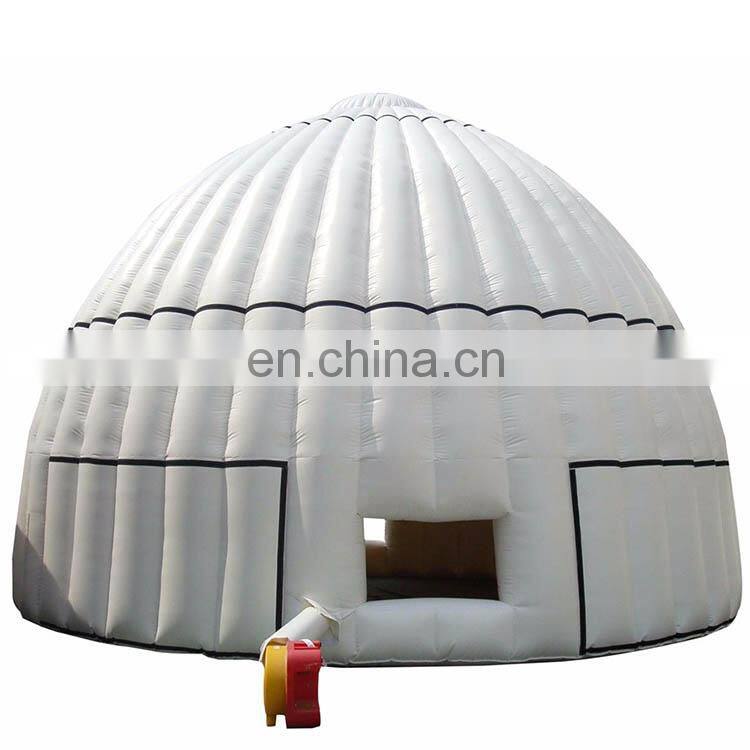 Outdoor LED Air Large Globe Exhibition Small Sealed Dome House Glamping Large White Sphere Inflatable Dome Igloo Tent For Sale
